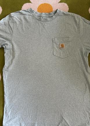 Футболка carhartt блакитна, розмір s