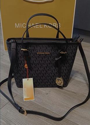 Сумка michael kors jet set travel черная