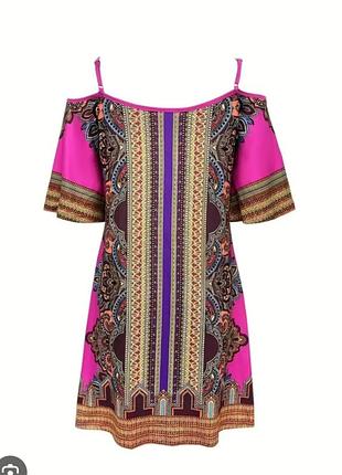 Платье орнамент shein 8