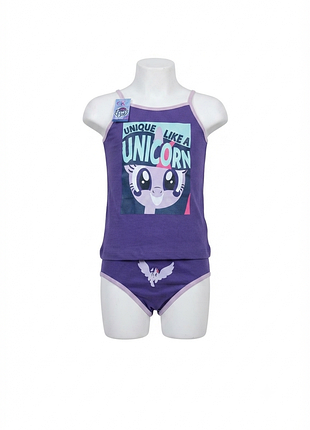 Дитячий комплект білизни для дівчинки з принтом my little pony (unicorn).