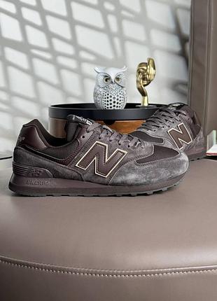 Чоловічі кросівки new balance 574 m dark chocolate