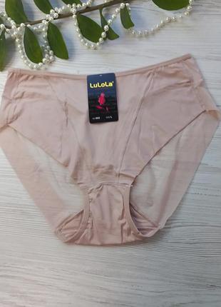 Трусики женские с сеточкой на ягодицах имитация стрингов от lulola размер l арт. 865🎀