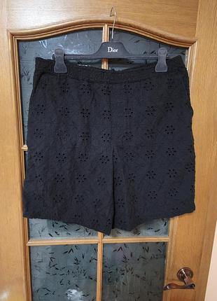 Zara шорти з прошвою,р.xl