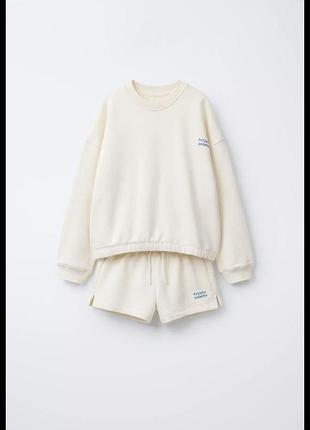 Костюм шорти світшот 11-12 р 156 см zara трьохнитка