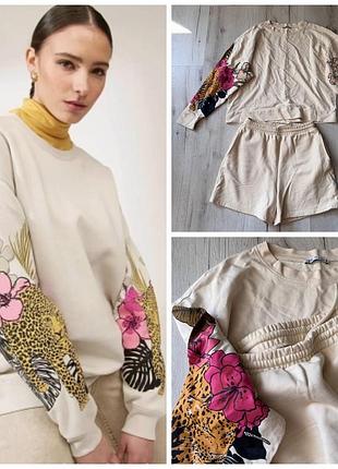Продам набором світшот zara, шорти h&m