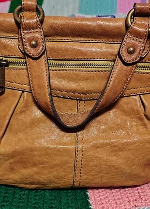 Кожаная сумка от fossil