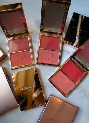 Подвійні румʼяна patrick ta double-take creme & powder blush