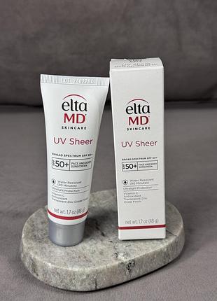 Легкий солнцезащитный крем eltamd uv sheer broad-spectrum spf 50+ 50 мл