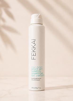 Fekkai clean stylers sheer dry shampoo 200 мл – професійний сухий шампунь для об’єму та свіжості волосся