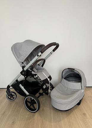 Коляска cybex balios s lux silver 2 в 1 stone grey 2025, тернопіль