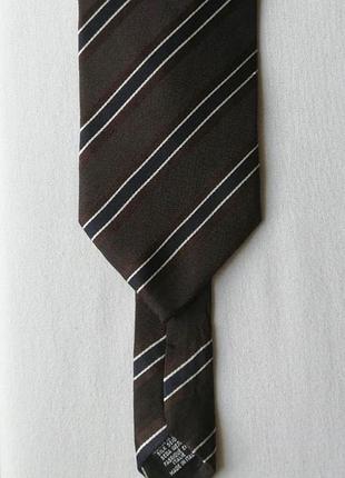 Коричнева шовкова краватка hugo boss