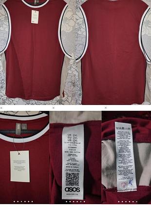 Стильная мужская майка-борцовка asos в спортивном стиле