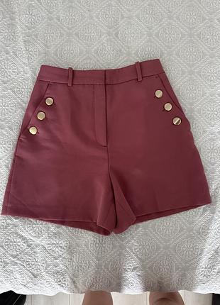 Шорти з високою посадкою zara