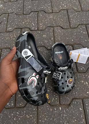 Крокс bape/крокси бейп/bape crocs