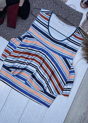 Нова літня блуза zara m смугаста блуза різнокольорова блуза зара з відкритими плечима