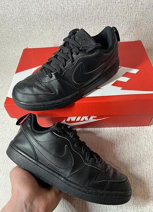 Кросівки nike court borough low black • розмір 38,5 ( 24 см )