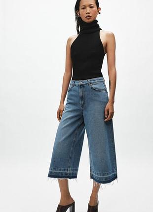 Оригінальні довгі шорти wide leg на середній посадці з нової колекції zara ♀️ woman new original.