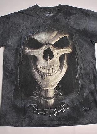 Мужская футболка мерч рок the mountain james ryman 2013 skull t-shirt - l