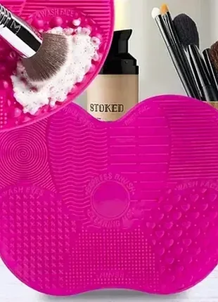 Силіконовий килимок для миття та чищення brush spa