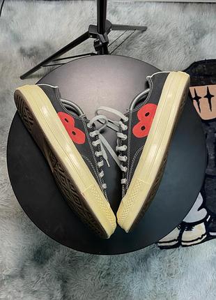Кеди converse x cdg play chuck 70, чорні, розмір 42.5, оригінал