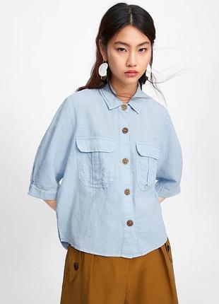 Льняна сорочка zara