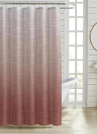Шторка для ванной mixxus sct-012-180x180 из полиэстера (узор розово-серый) (ac3582)