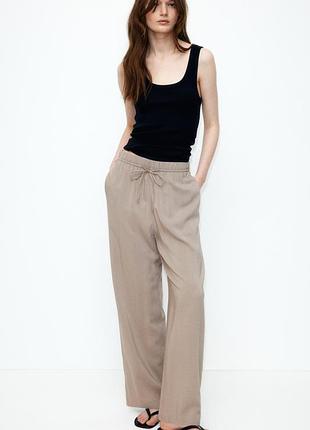 Новые легкие широкие вискозные брюки, брюки h&amp;m. новая коллекция!