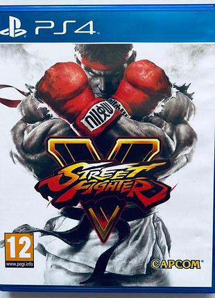 Street fighter v, б/у, русские субтитры - диск для playstation 4