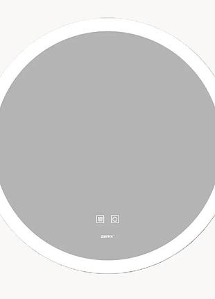 Зеркало zerix solo mc02-80 с led touch, anti-fog, диммером, регулятором яркости (zx6066)