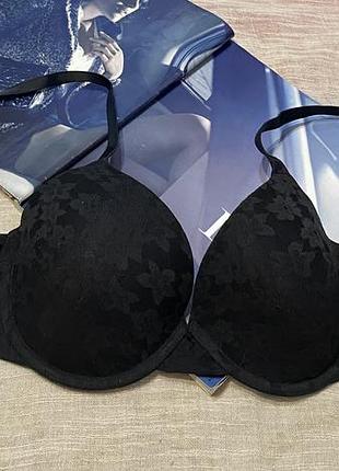 Victoria’s secret базовый черный бюст с кружевом