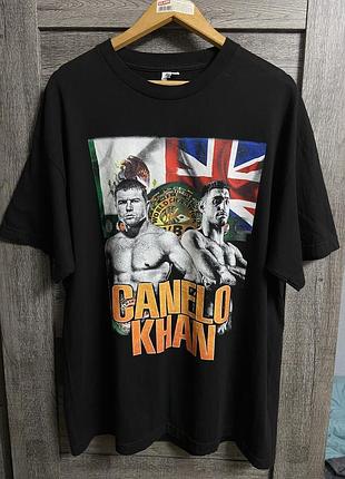 Футболка canelo alvarez amir khan boxing oversize merch