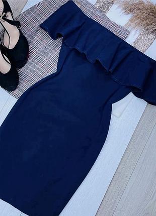 Вечірня сукня guess m коротке плаття футляр джинсова сукня з відкритими плечима плаття з рюшами темно синя сукня святкова