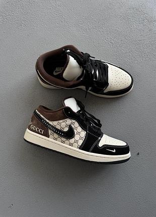 Кроссовки мужские nike air jordan 1 low x guc ci