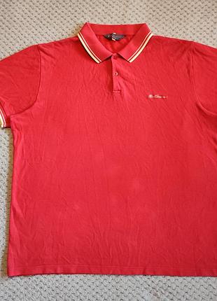 Оригинальное красное поло ben sherman m-l.