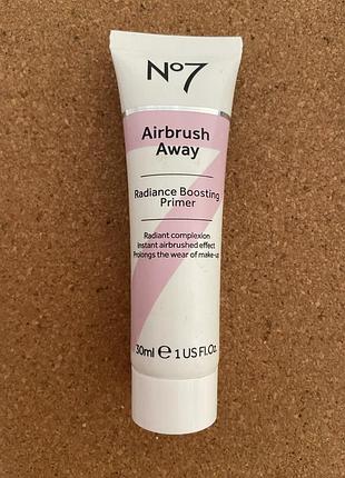 No7 airbrush away radiance boosting primer, база під макіяж об'ємом 30 мл