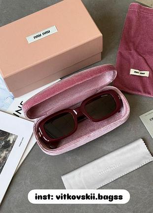 Сонцезахисні окуляри burgundy/brown mu b13s💘
