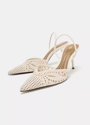 Туфлі слінгбек, човники. zara