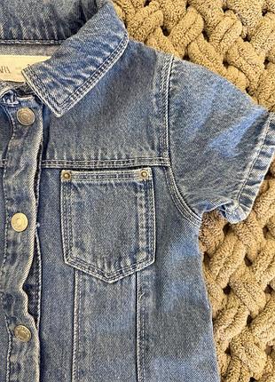 Джинсовий сарафан zara 4