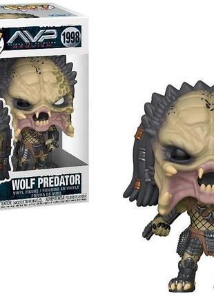Фігурка funko pop movies alien vs. predator - wolf predator #1998 хижак