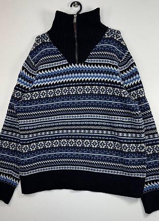 Bogner fire + ice вовняний светр nordic half zip xxl оригінал