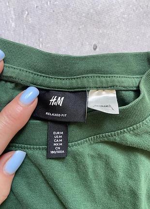 Темно зелений лонгслів h&m  metallica 4