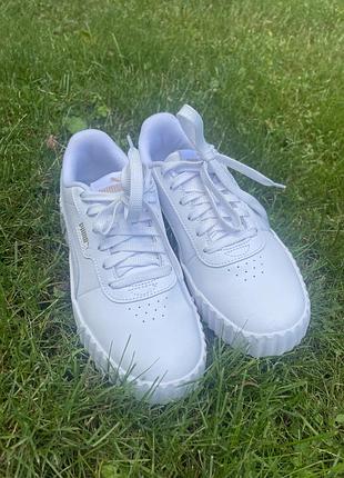 Базові білі жіночі кеди puma оригінал стан новых устілка 23,5