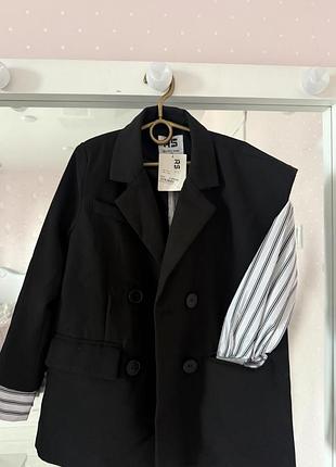 Новий шкільний жилет-жакет rs designer brand (ріст 120, з біркою)