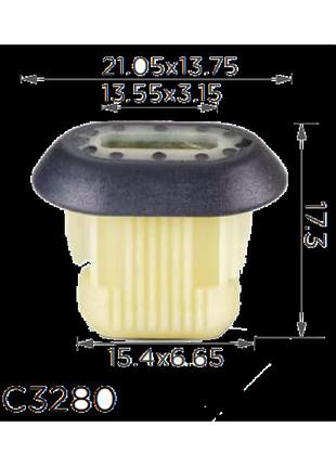 Кліпси c3280 під саморіз кріплення дверей renault, peugeot,citroen,dacia 7703081232, 14512 ( 100шт nai