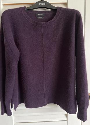Кашеміровий светр marks & spencer autograph 100% cashmere розмір l (uk 14) колір дамсон (стигла слива)