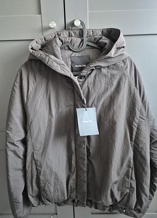 Водоотталкивающая куртка-бомбер с капюшоном massimo dutti