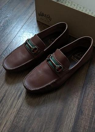 Мокасины лоферы кожа а-ля gucci