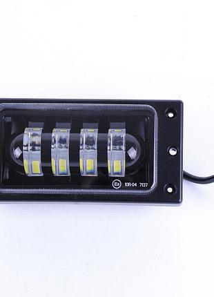 Додаткові фари led ваз 2110-60w w/y 4*15w лінза, регулюваннябілий/дальній-жовтий/ближній 1шт nai