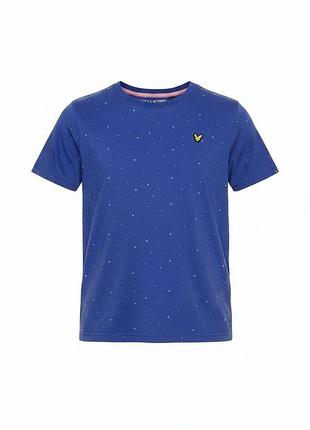 Синяя футболка lyle &amp; scott на мальчика 12-13 лет