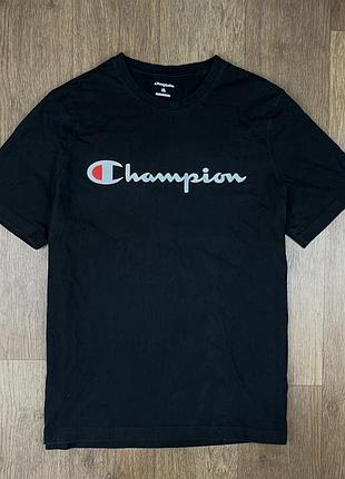 Футболка champion чорна чоловіча xl спортивна чемпіон майка базова nike